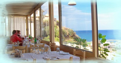 The view from the Astrea Restaurant, Crete The view from the Astrea Restaurant, Crete