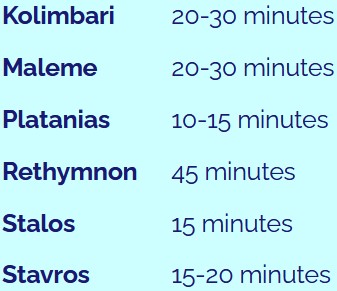 a list of resorts served best by Heraklion International Airport and approximates transfer times. a list of resorts served best by Heraklion International Airport and approximates transfer times.