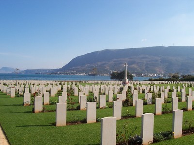 Respect: view of Souda Bay Cemetery