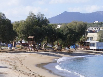 Deserted beach Kalyves
