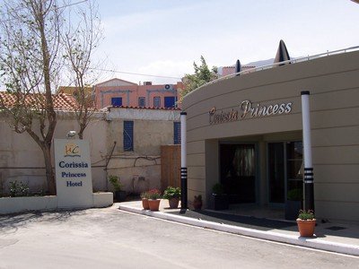 The Corissia Princess Hotel entrance at Georgioupoli