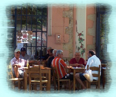 Kafeneions in Crete are mostly frequented by men