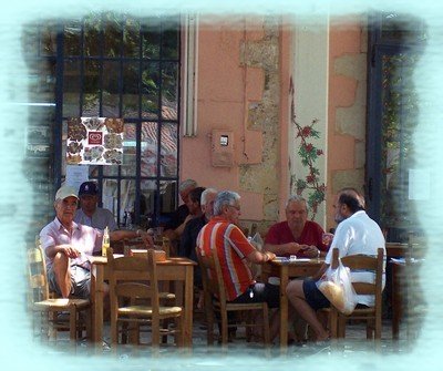 Enjoying Greek Coffee in the Morning