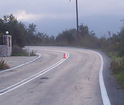 A clear road in Crete